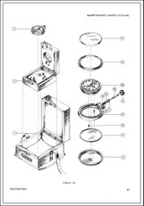 Explosion drawing of the watch and box